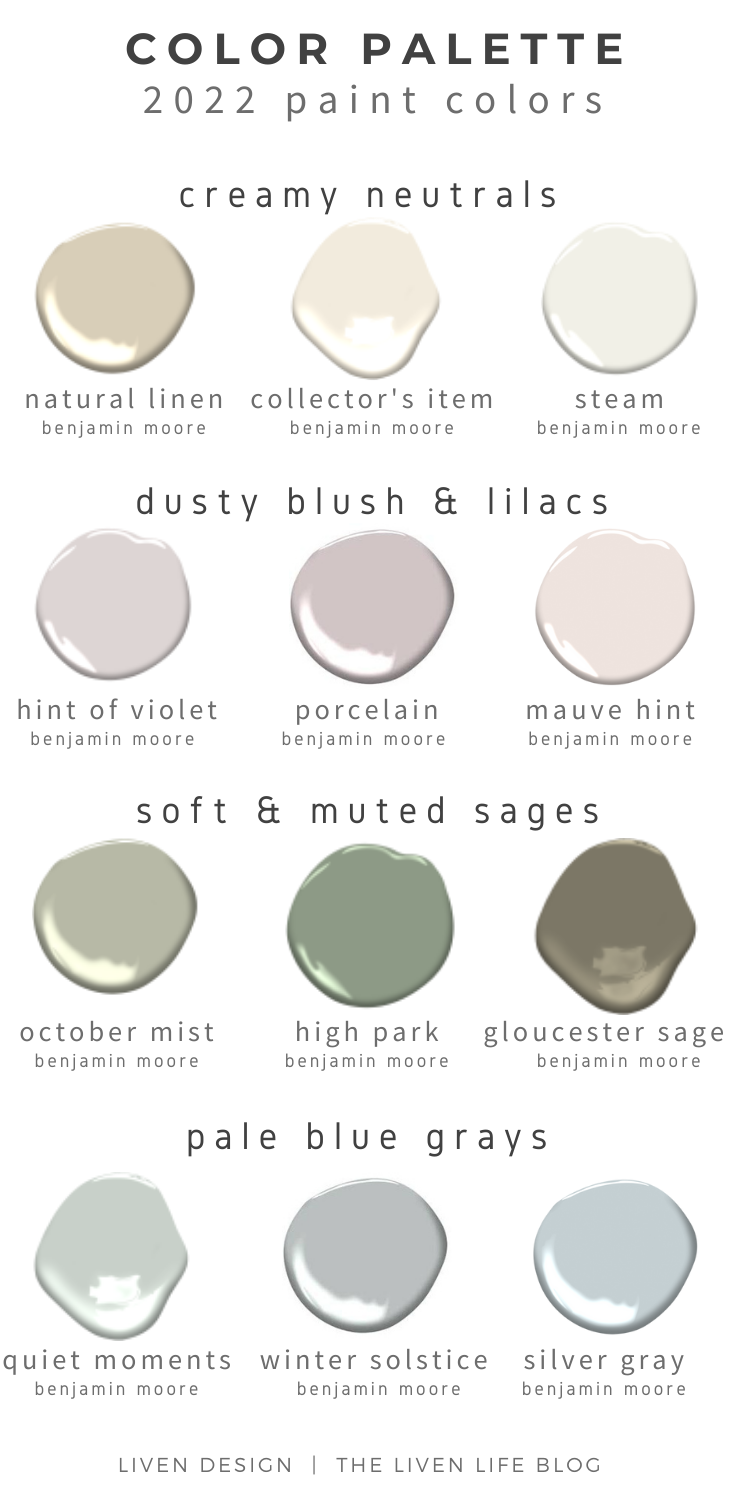 Soft Muted Paint Colors For A Fresh Refresh LIVEN DESIGN